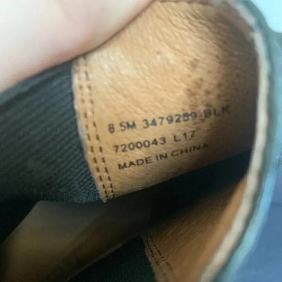 Frye Anna Chelsea  Black Leather Ankle Boot Pull On 8.5 - Picture 3 of 10